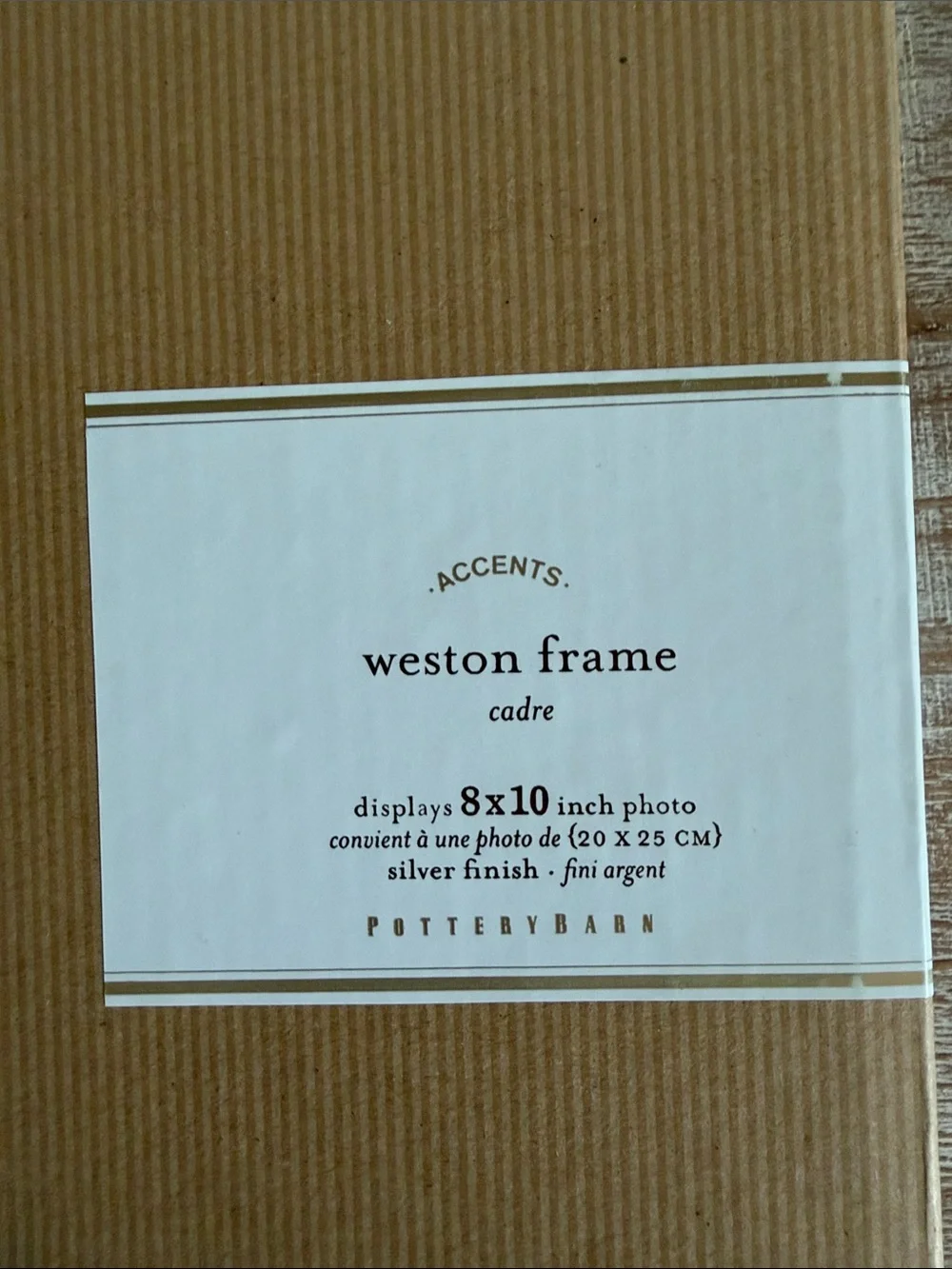 Pottery Barn Weston Hanging Iron Frames Silver New in Box 8